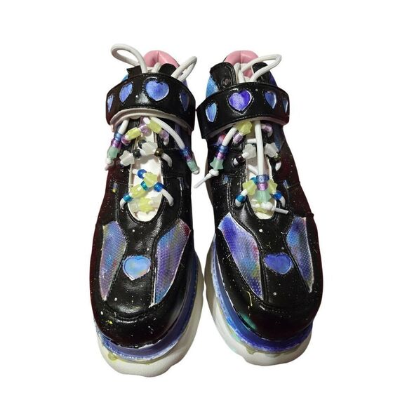 Dolls Kill Custom Handpainted Fairywalker Platform Sneakers - Picture 4 of 12
